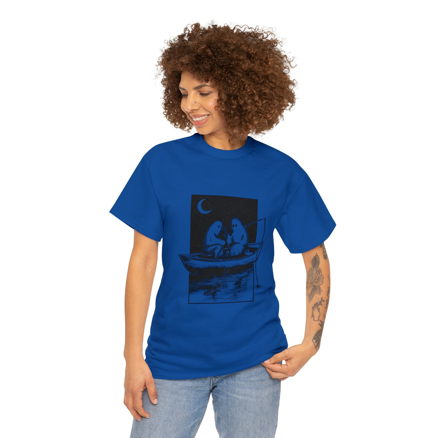 NO FEET LTD. Two ghosts in a boat T-shirt ...