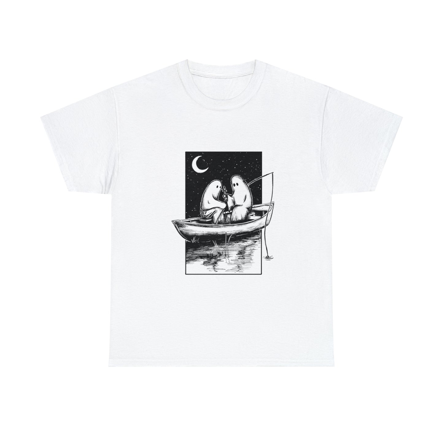 NO FEET LTD. Two ghosts in a boat T-shirt ...