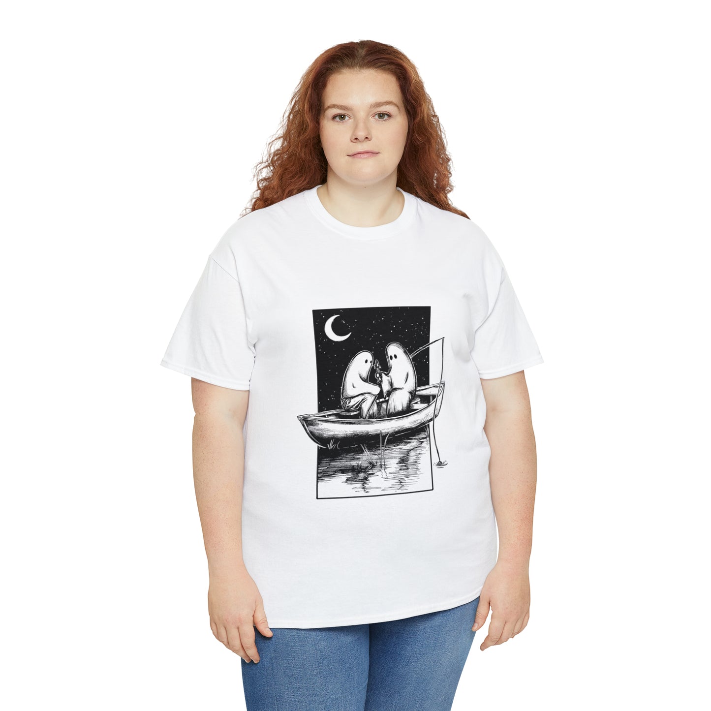 NO FEET LTD. Two ghosts in a boat T-shirt ...