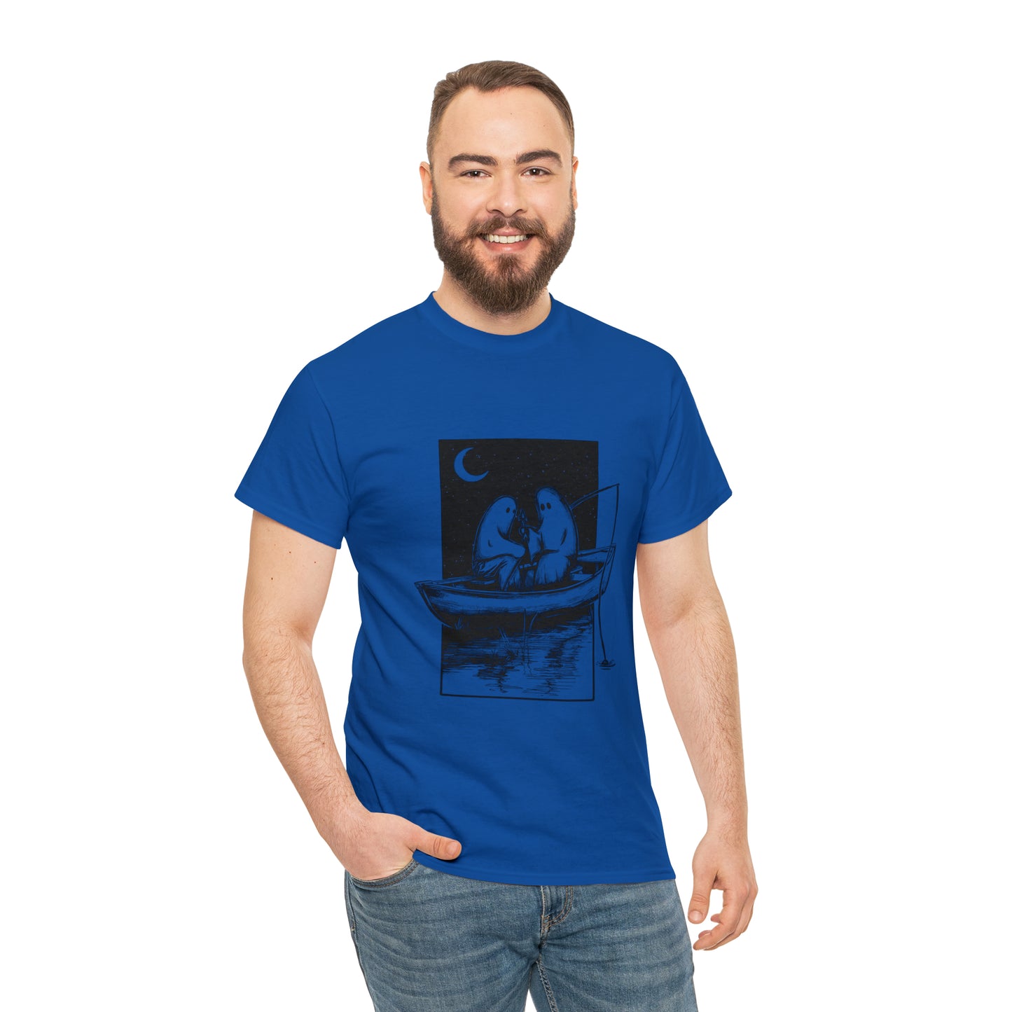 NO FEET LTD. Two ghosts in a boat T-shirt ...