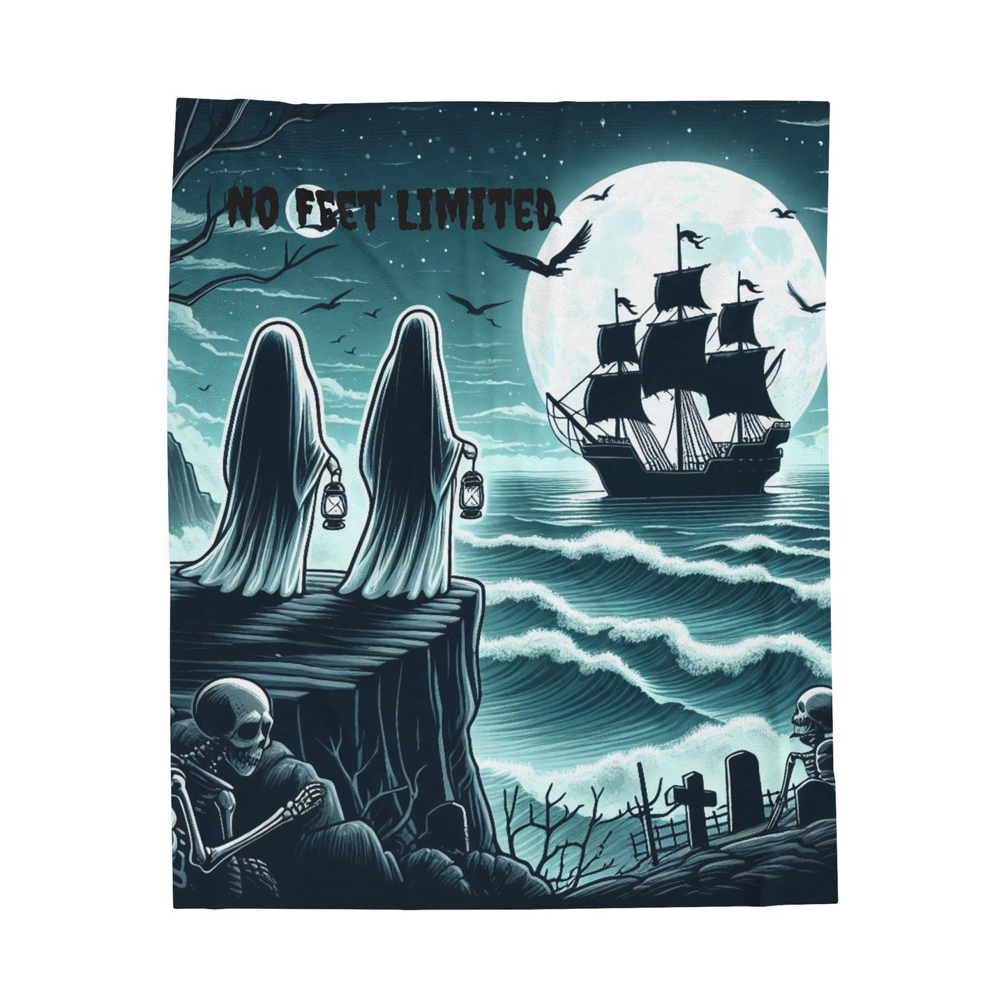 HAUNTED SHORES Plush Blanket No Feet Limited Collection