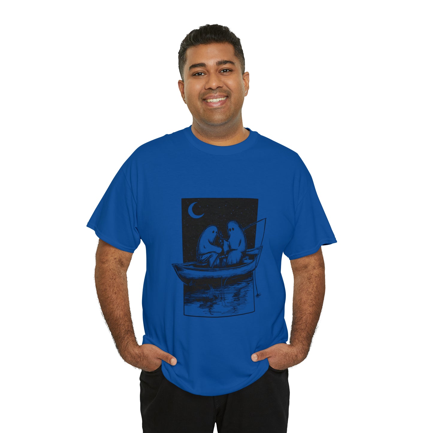 NO FEET LTD. Two ghosts in a boat T-shirt ...