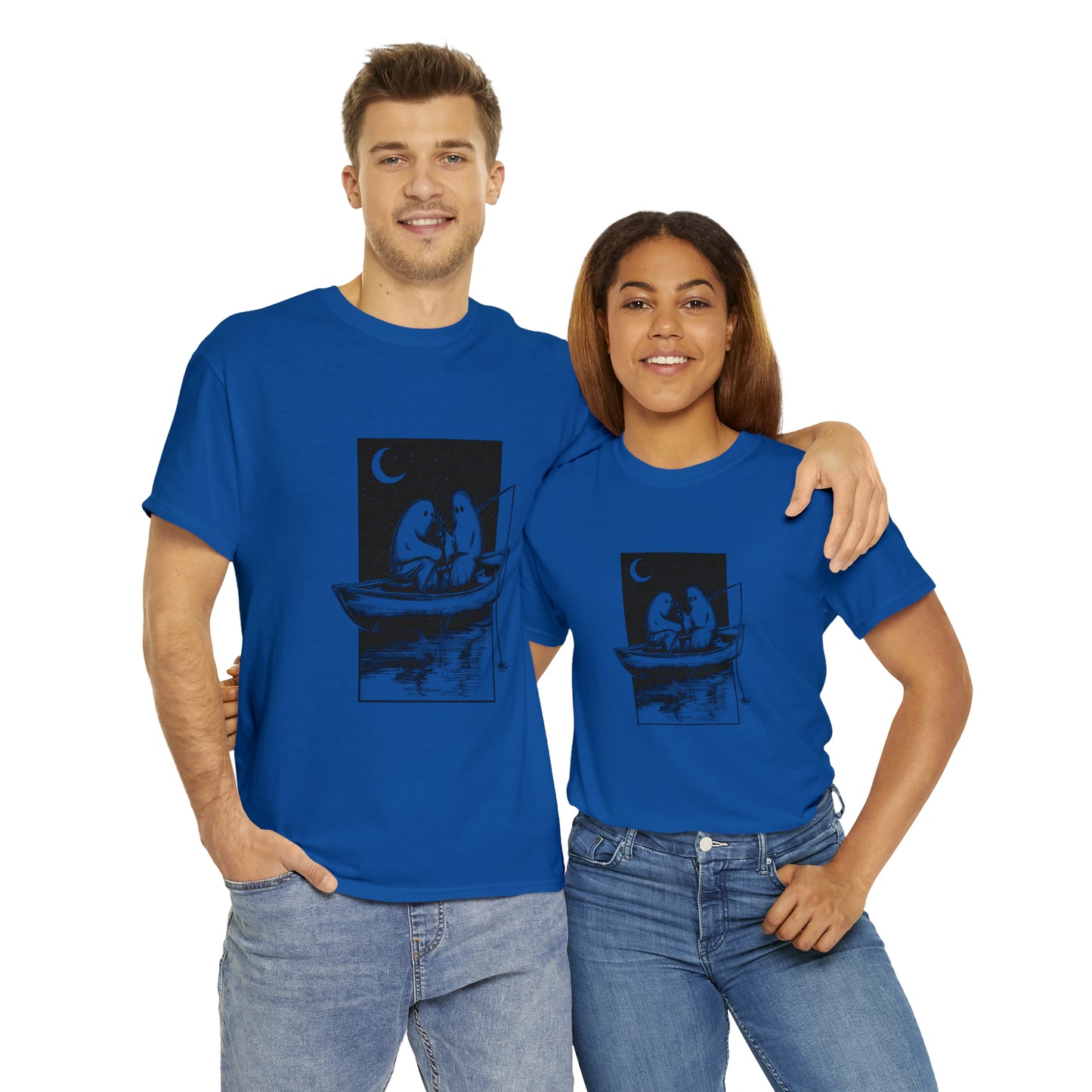 NO FEET LTD. Two ghosts in a boat T-shirt ...