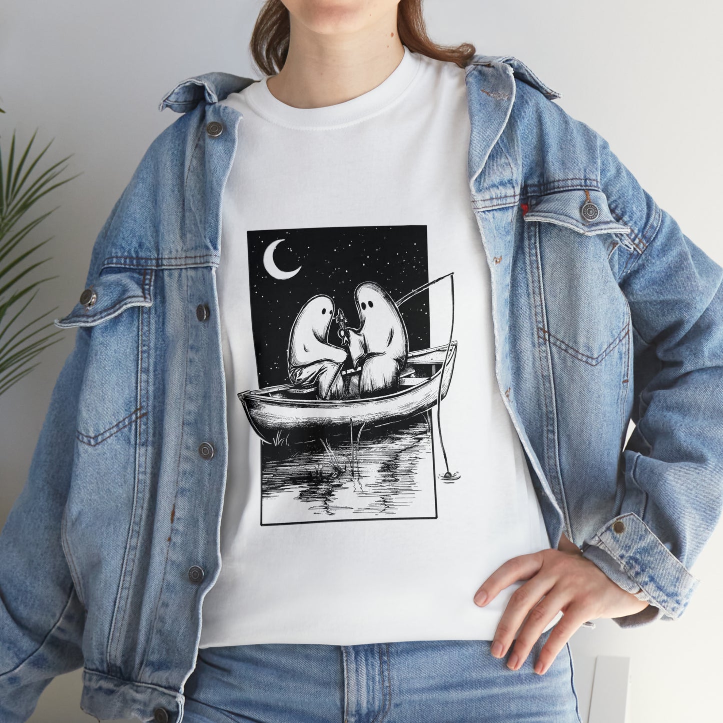NO FEET LTD. Two ghosts in a boat T-shirt ...
