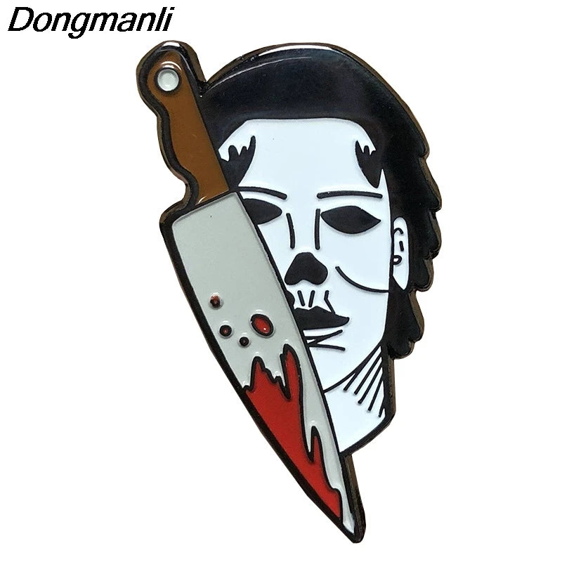 Horror movie Figure Enamel Pin Brooch Badge Lapel Pin Backpack Collar Hat Women Men Jewelry Gifts