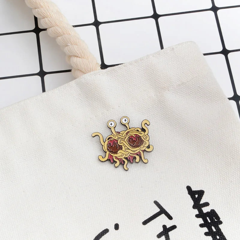 Flying Spaghetti Monster Pin