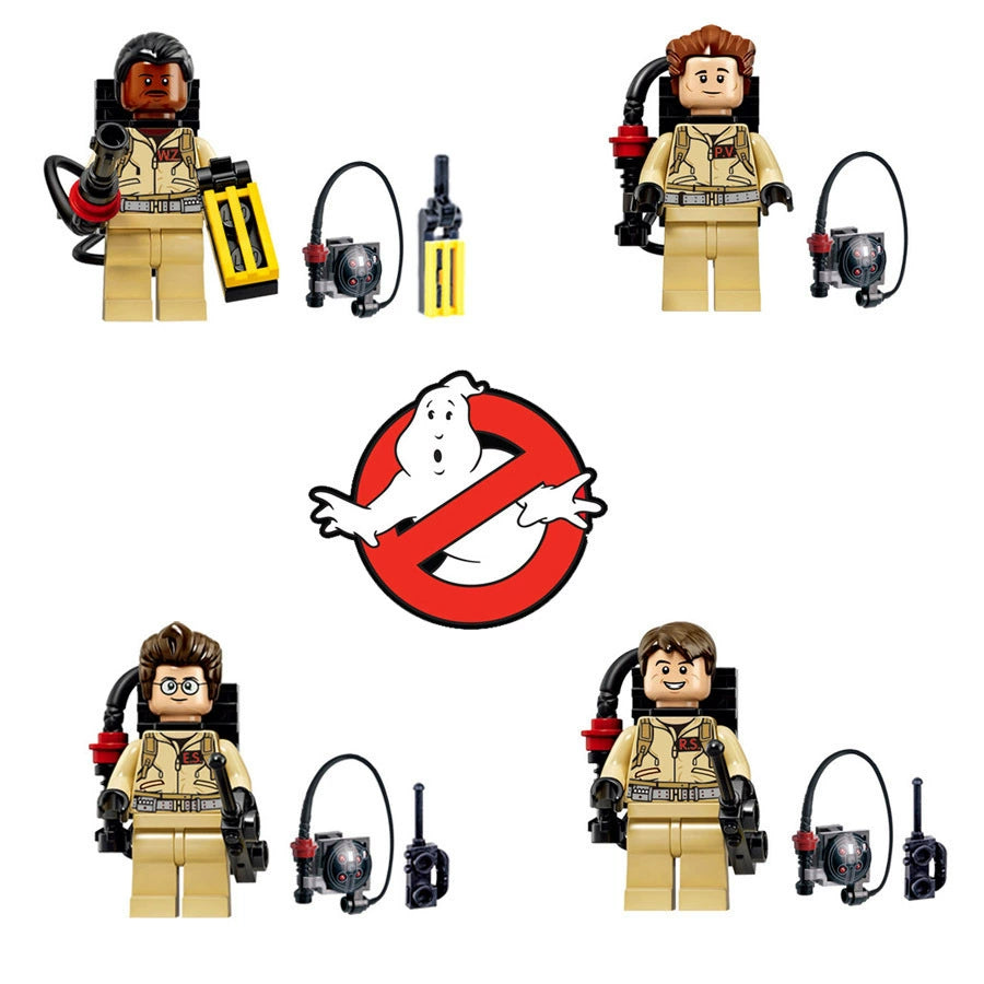 Small Particle Building Blocks Ghostbusters Ghost Busters Doll Toy 4.3 High Luigi Haunted House 3