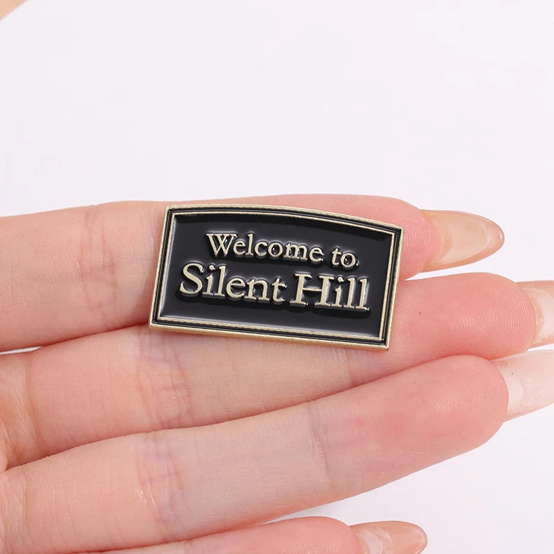 Welcome To Silent Hill Enamel Pin Horror Game Cool Anime Brooch Lapel Badge Inspired Jewelery Gifts for fans Players Friends