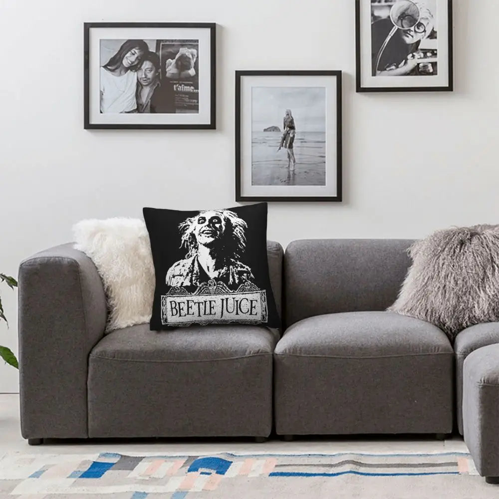 Justice For Bob - B-Beetlejuices Movie Square Pillowcases Home Cushion Cover Creative Home Decoration Throw Pillow Case 45*45