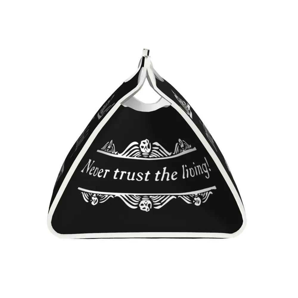 Custom Horror Movie Beetlejuices Tissue Box Holder Rectangular Tim Burton Style PU Leather Facial Tissue Box Cover for Bathroom