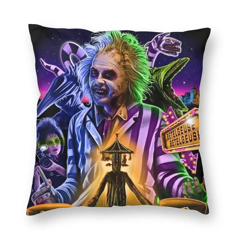 Justice For Bob - B-Beetlejuices Movie Square Pillowcases Home Cushion Cover Creative Home Decoration Throw Pillow Case 45*45