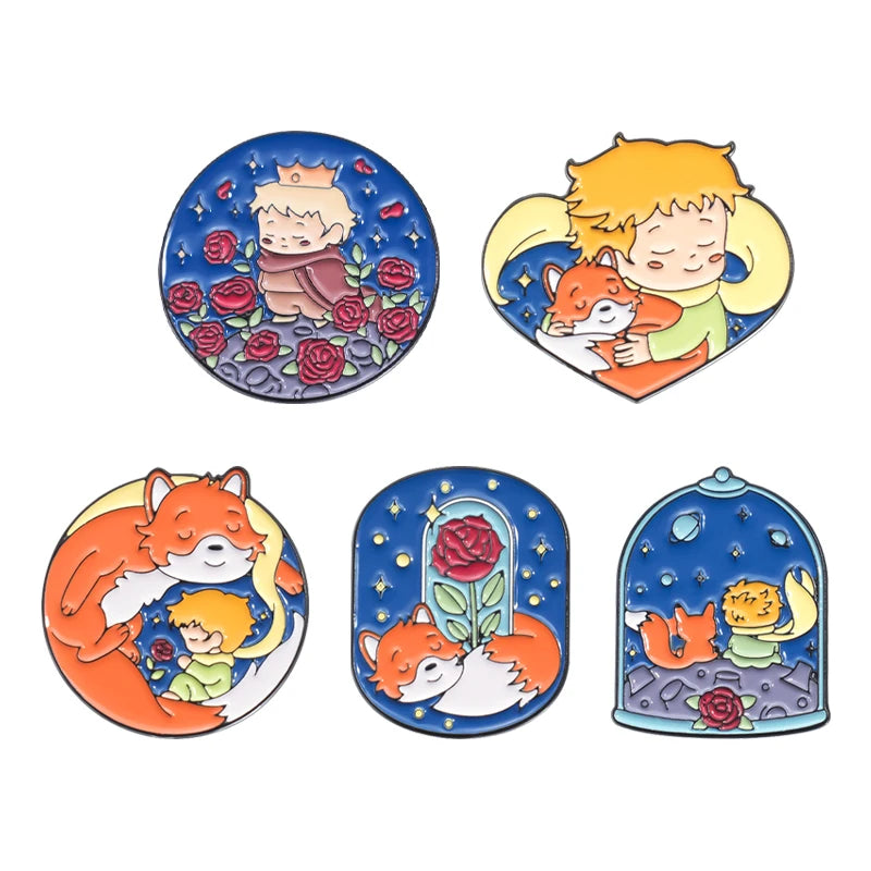 3-6 pcs/set Anime TV Movies Enamel Pins Horror Movie Characters Brooches Lapel Badges Jewelry Gift for Fans Friends