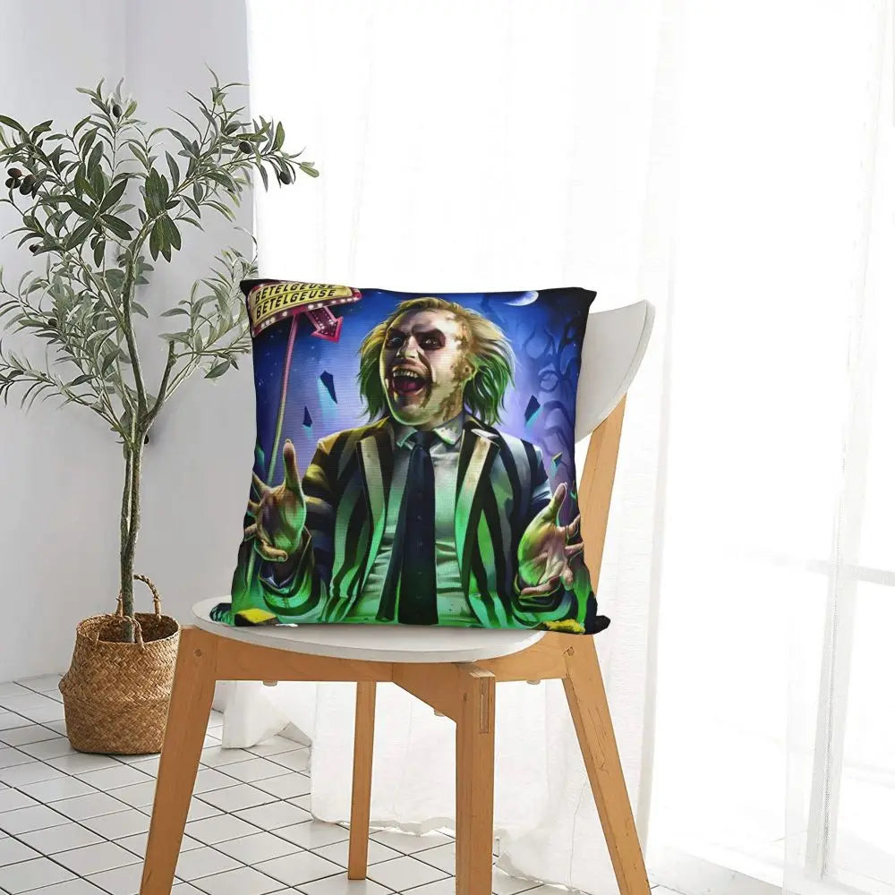 Justice For Bob - B-Beetlejuices Movie Square Pillowcases Home Cushion Cover Creative Home Decoration Throw Pillow Case 45*45