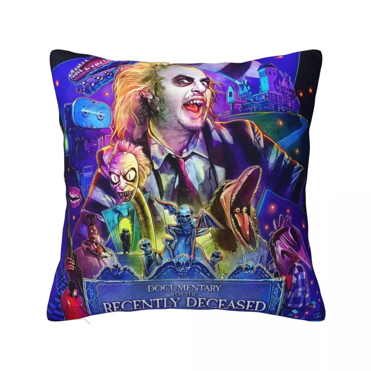 Justice For Bob - B-Beetlejuices Movie Square Pillowcases Home Cushion Cover Creative Home Decoration Throw Pillow Case 45*45