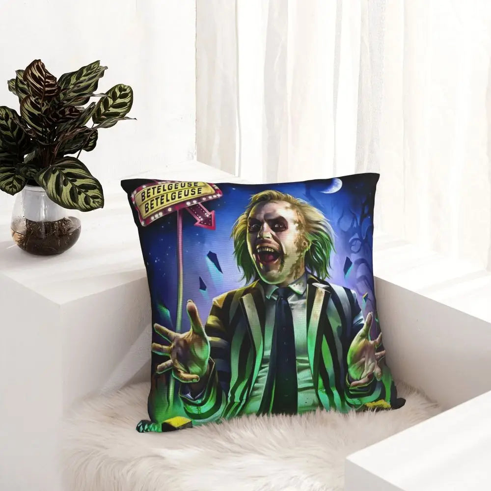Justice For Bob - B-Beetlejuices Movie Square Pillowcases Home Cushion Cover Creative Home Decoration Throw Pillow Case 45*45