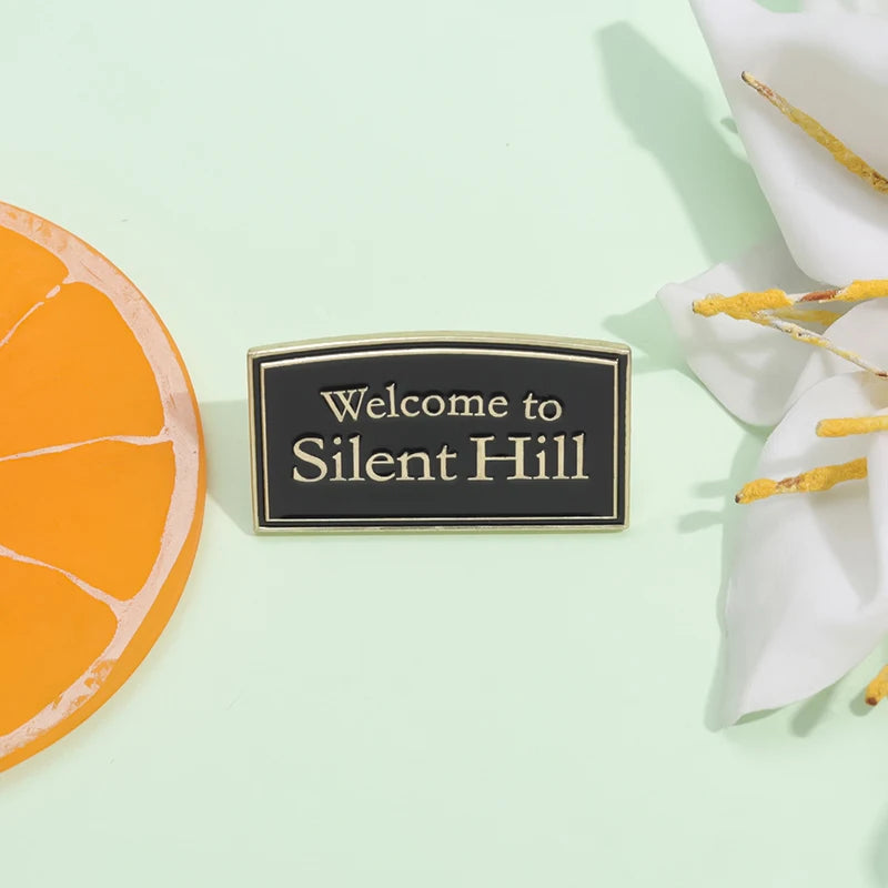 Welcome To Silent Hill Enamel Pin Horror Game Cool Anime Brooch Lapel Badge Inspired Jewelery Gifts for fans Players Friends