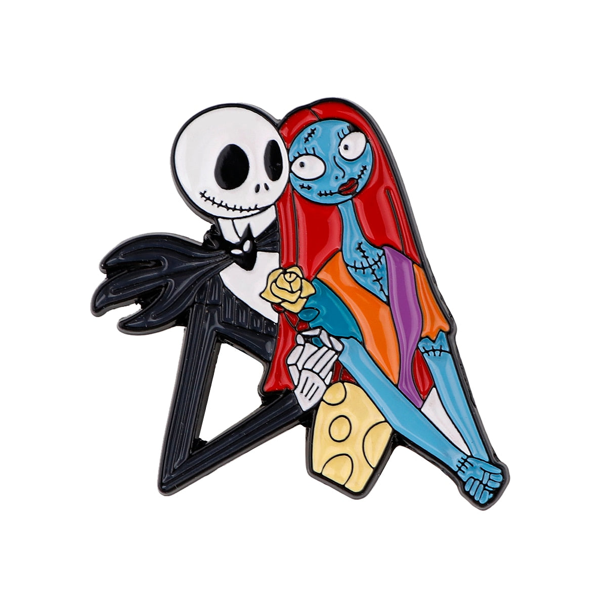 Nightmare Before Christmas Pins Santa Claus Brooch Cartoon Ghost Badge For Bags Jeans Scarf Lapel Pin Jewelry Best Gift