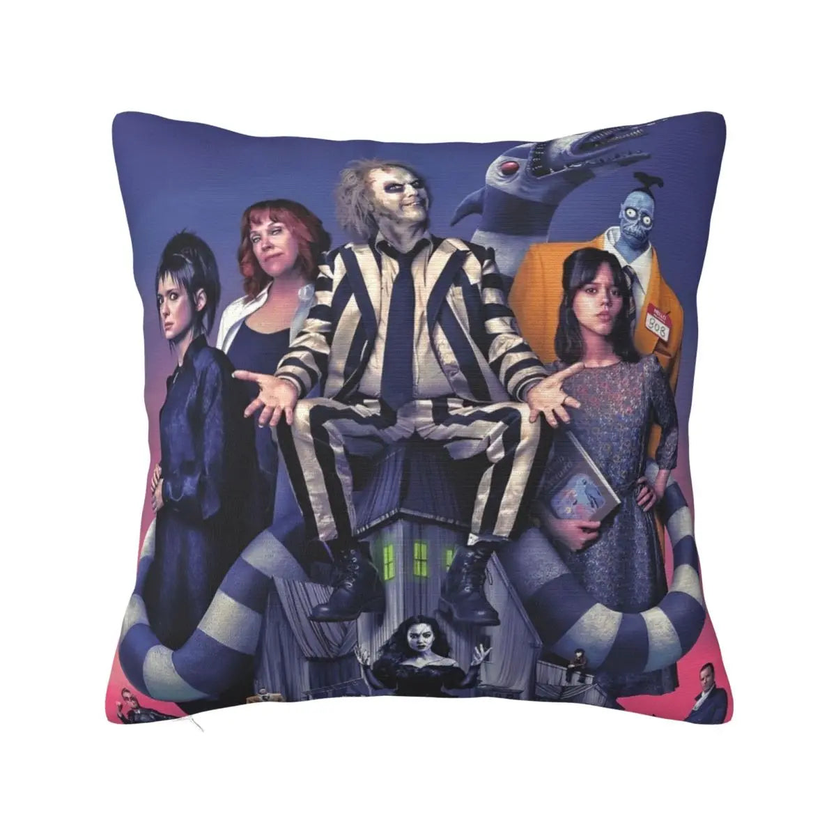 Justice For Bob - B-Beetlejuices Movie Square Pillowcases Home Cushion Cover Creative Home Decoration Throw Pillow Case 45*45
