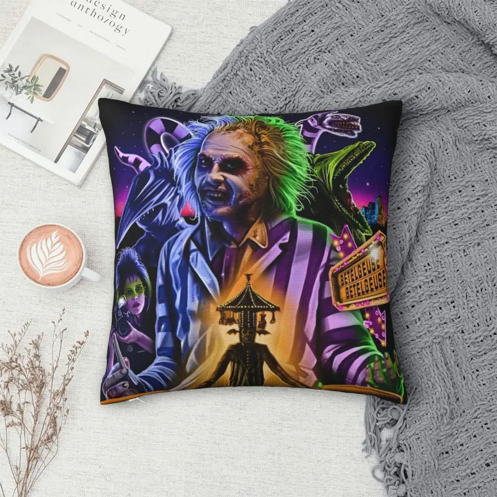 Justice For Bob - B-Beetlejuices Movie Square Pillowcases Home Cushion Cover Creative Home Decoration Throw Pillow Case 45*45