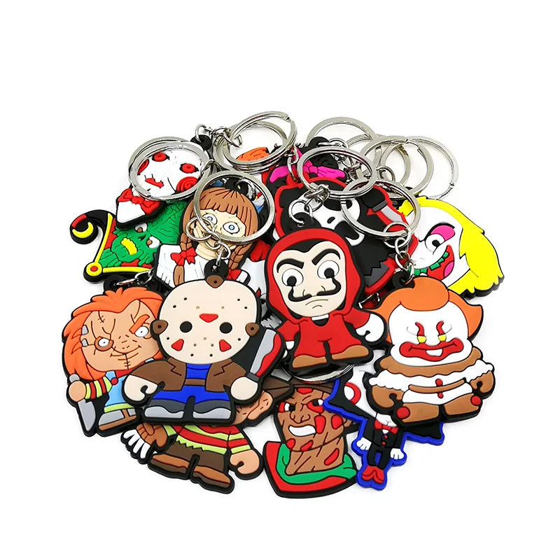 1PCS PVC Horror Key Chains MULTI Characters