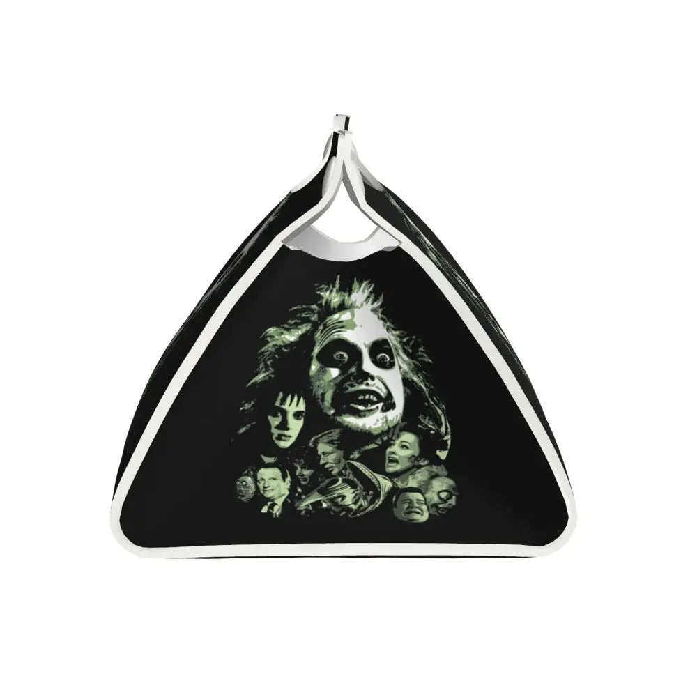 Custom Horror Movie Beetlejuices Tissue Box Holder Rectangular Tim Burton Style PU Leather Facial Tissue Box Cover for Bathroom