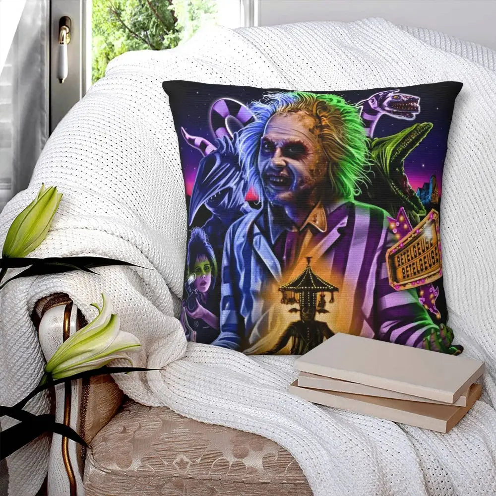 Justice For Bob - B-Beetlejuices Movie Square Pillowcases Home Cushion Cover Creative Home Decoration Throw Pillow Case 45*45