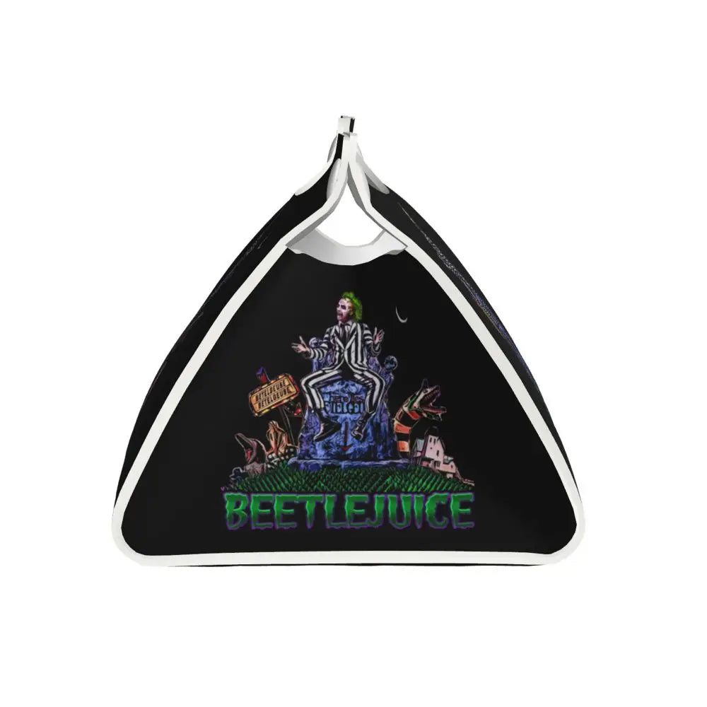 Custom Horror Movie Beetlejuices Tissue Box Holder Rectangular Tim Burton Style PU Leather Facial Tissue Box Cover for Bathroom