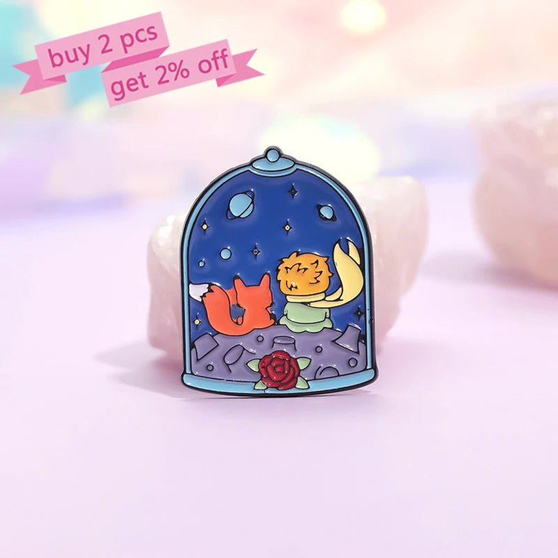 3-6 pcs/set Anime TV Movies Enamel Pins Horror Movie Characters Brooches Lapel Badges Jewelry Gift for Fans Friends