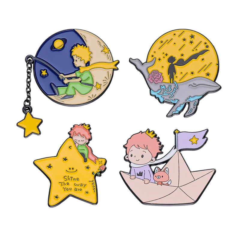 3-6 pcs/set Anime TV Movies Enamel Pins Horror Movie Characters Brooches Lapel Badges Jewelry Gift for Fans Friends