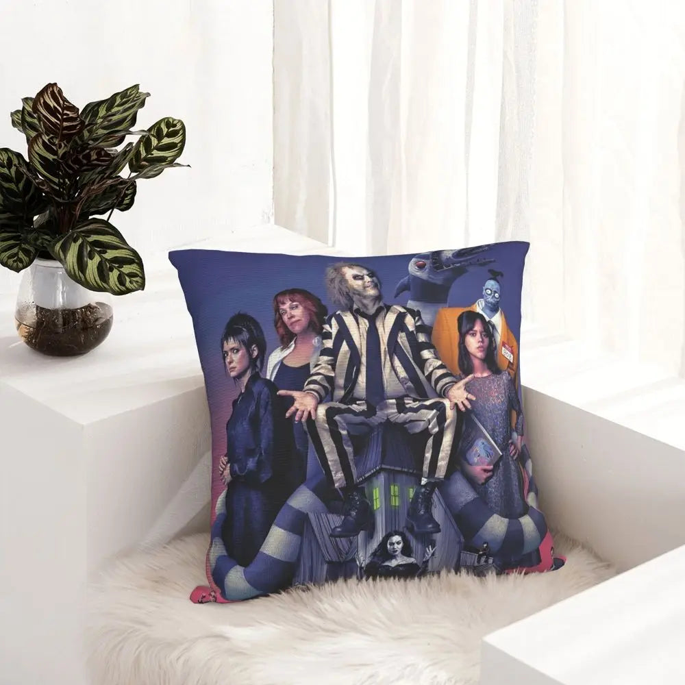 Justice For Bob - B-Beetlejuices Movie Square Pillowcases Home Cushion Cover Creative Home Decoration Throw Pillow Case 45*45
