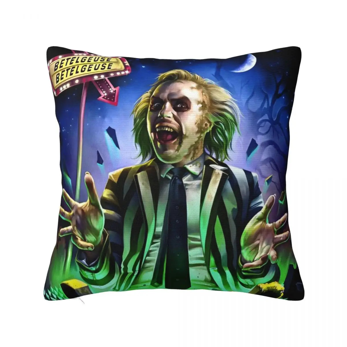 Justice For Bob - B-Beetlejuices Movie Square Pillowcases Home Cushion Cover Creative Home Decoration Throw Pillow Case 45*45