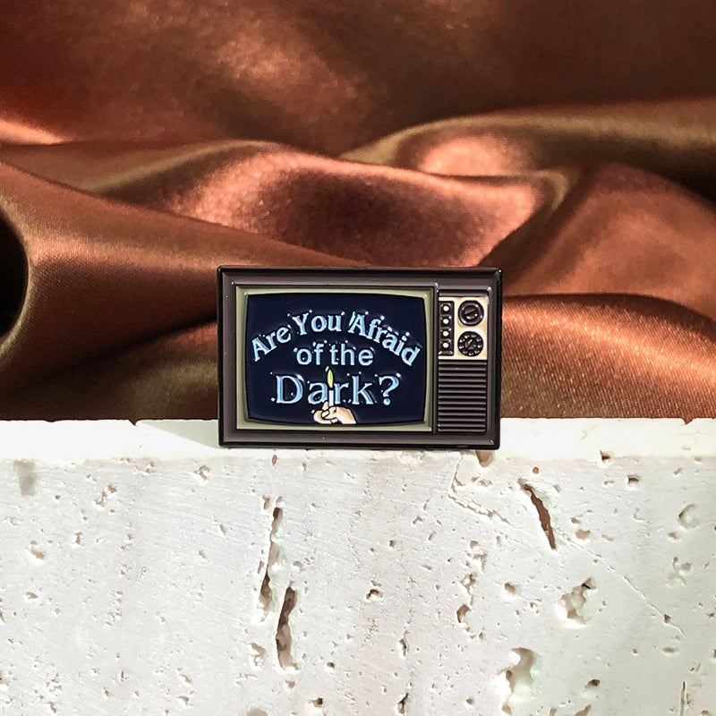 Are You Afraid Of The Dark Enamel Pin Retro TV Drama Metal Badges Brooches Decorative Lapel Jackets Gothic Horror Movies Jewelry