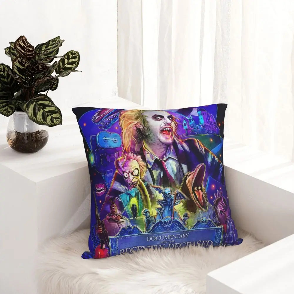 Justice For Bob - B-Beetlejuices Movie Square Pillowcases Home Cushion Cover Creative Home Decoration Throw Pillow Case 45*45
