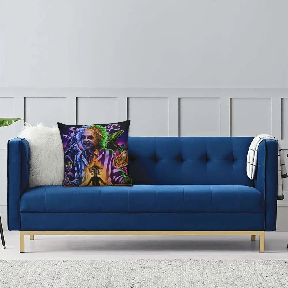Justice For Bob - B-Beetlejuices Movie Square Pillowcases Home Cushion Cover Creative Home Decoration Throw Pillow Case 45*45