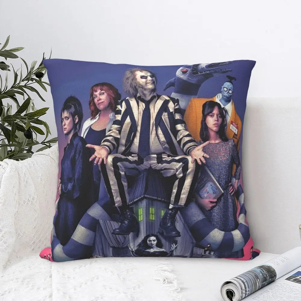 Justice For Bob - B-Beetlejuices Movie Square Pillowcases Home Cushion Cover Creative Home Decoration Throw Pillow Case 45*45