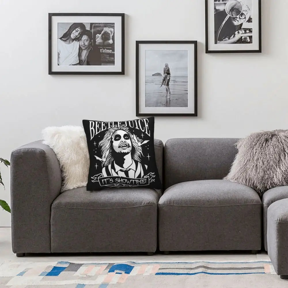 Justice For Bob - B-Beetlejuices Movie Square Pillowcases Home Cushion Cover Creative Home Decoration Throw Pillow Case 45*45