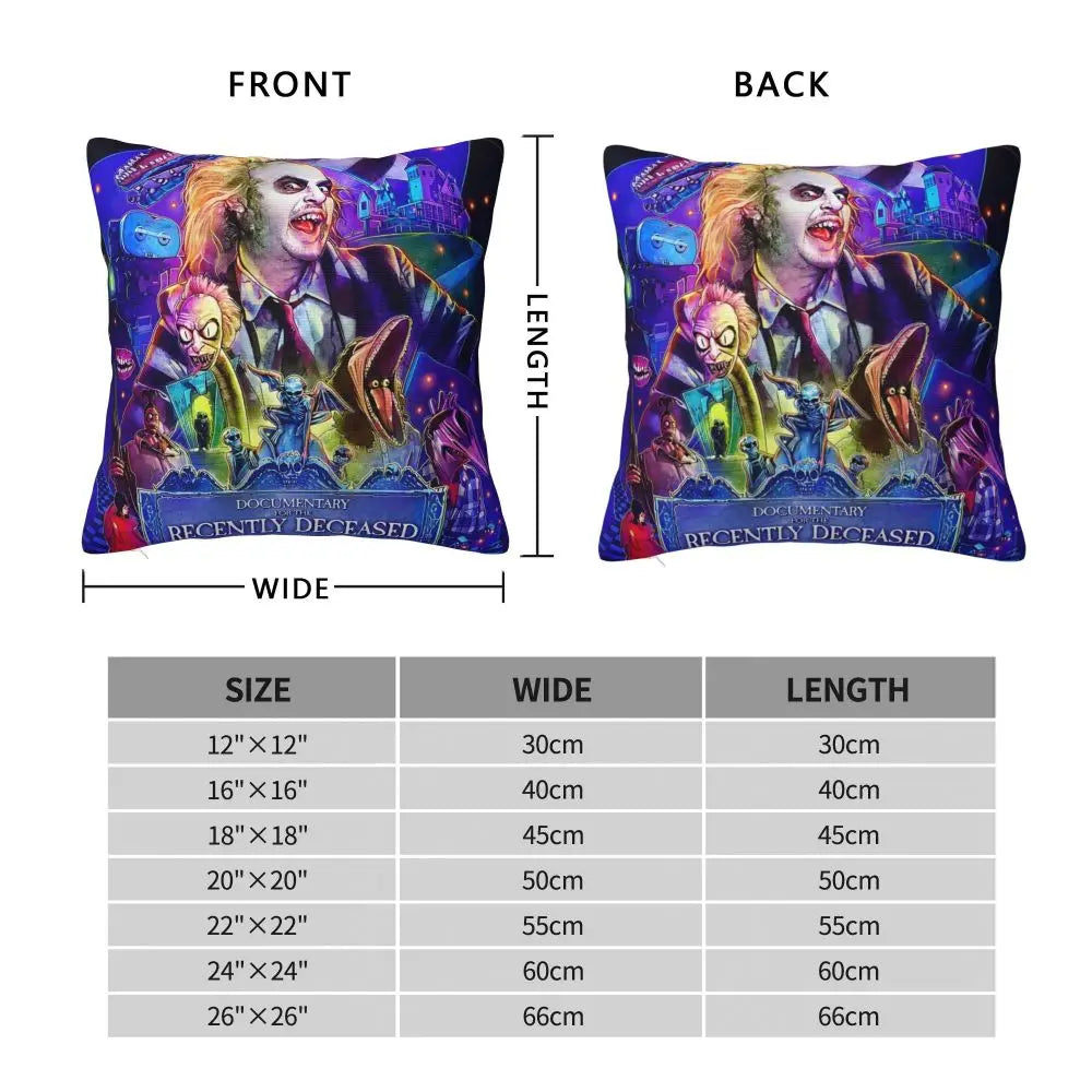 Justice For Bob - B-Beetlejuices Movie Square Pillowcases Home Cushion Cover Creative Home Decoration Throw Pillow Case 45*45