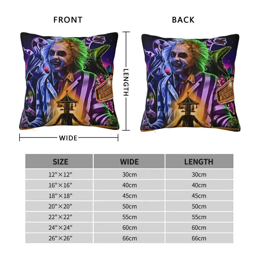 Justice For Bob - B-Beetlejuices Movie Square Pillowcases Home Cushion Cover Creative Home Decoration Throw Pillow Case 45*45