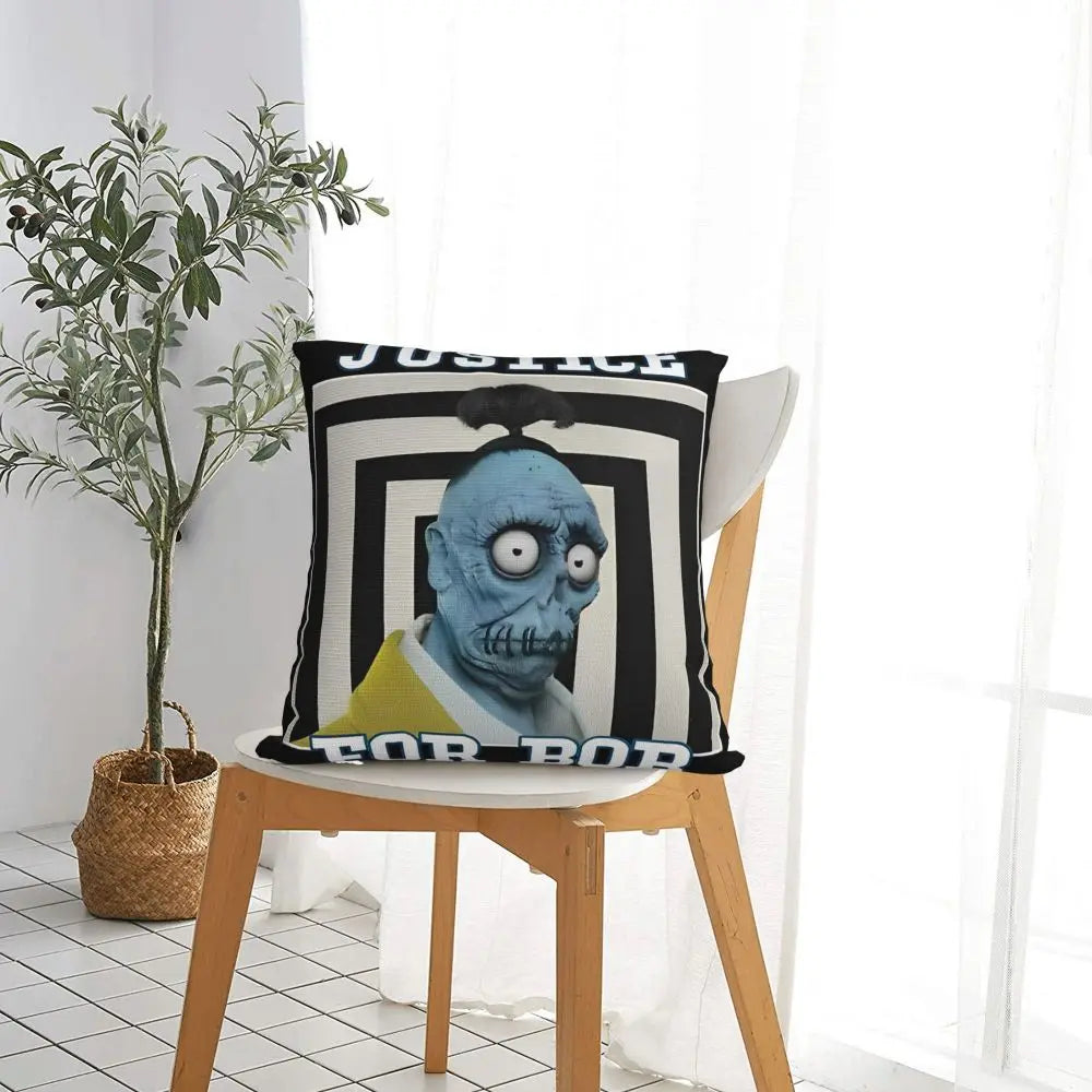 Justice For Bob - B-Beetlejuices Movie Square Pillowcases Home Cushion Cover Creative Home Decoration Throw Pillow Case 45*45
