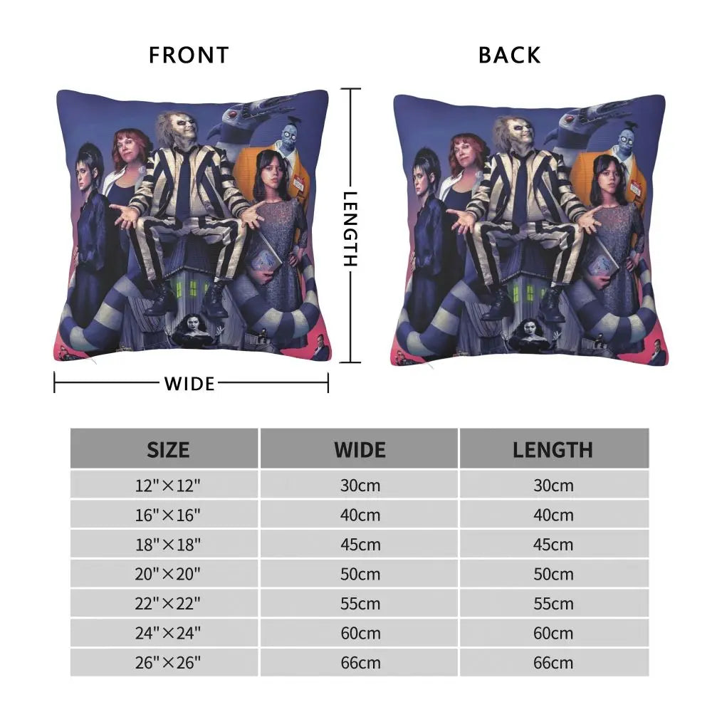 Justice For Bob - B-Beetlejuices Movie Square Pillowcases Home Cushion Cover Creative Home Decoration Throw Pillow Case 45*45