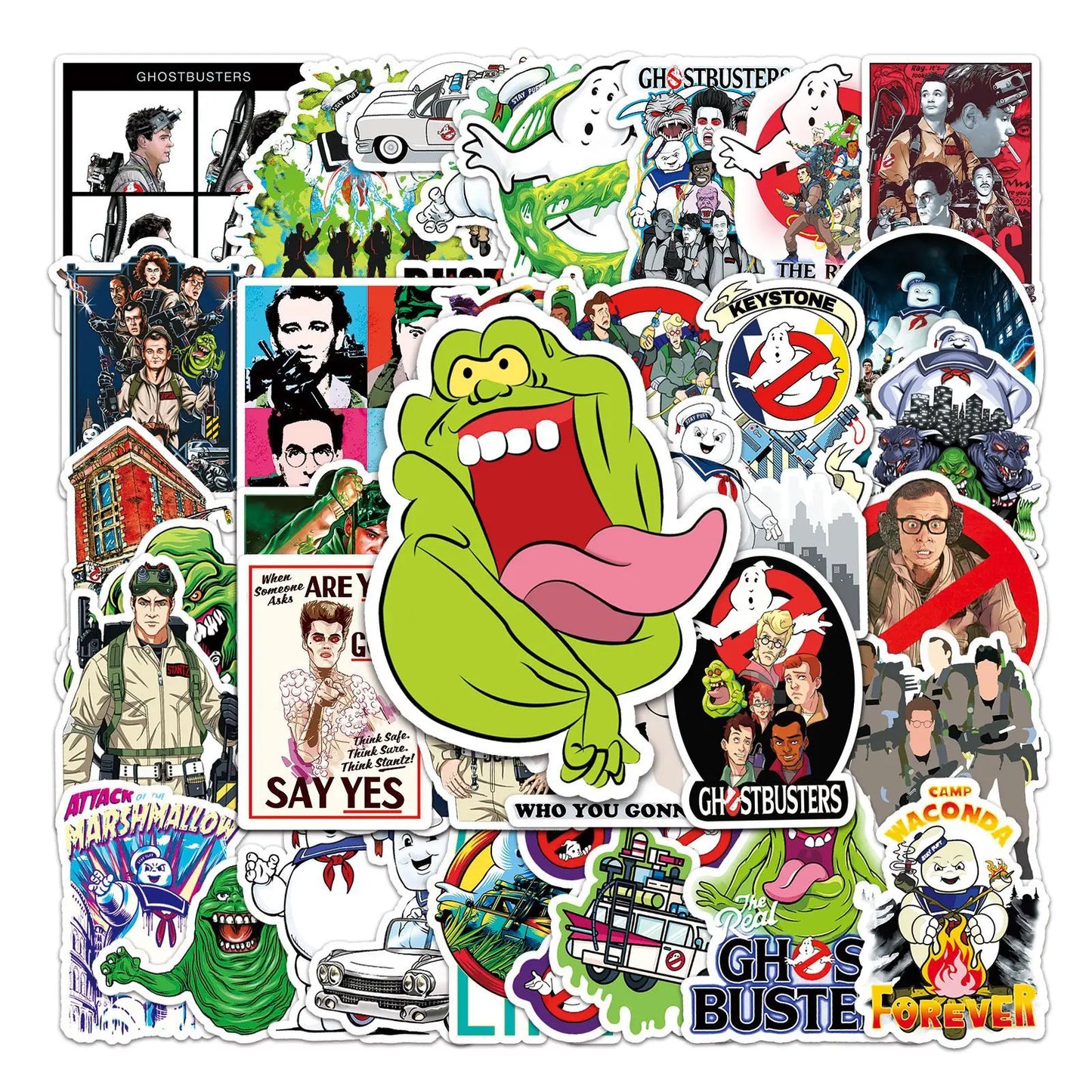 10/30/50pcs Ghostbuster U.s. Drama Stickers Scooter Luggage Compartment Scrapbook Notebook Computer Diycar Motorcycle Stickers