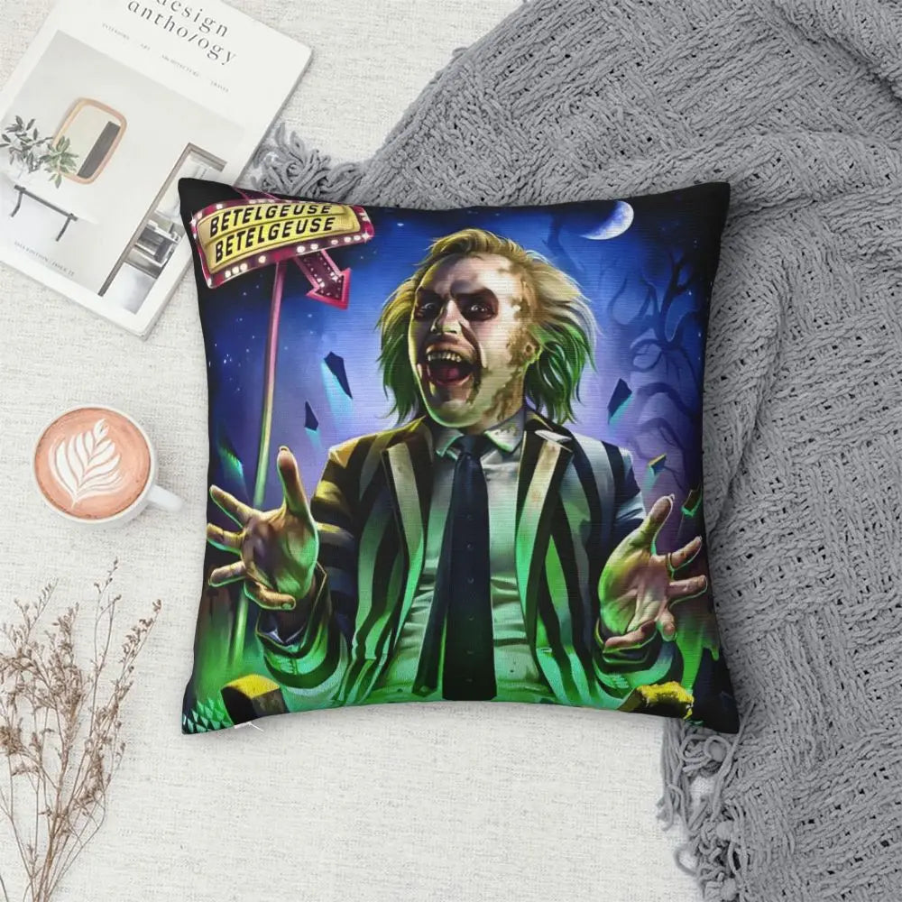 Justice For Bob - B-Beetlejuices Movie Square Pillowcases Home Cushion Cover Creative Home Decoration Throw Pillow Case 45*45