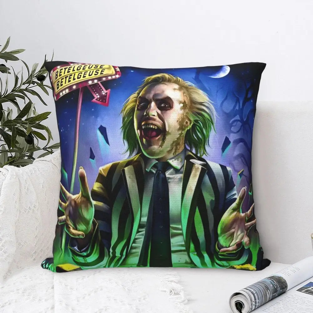 Justice For Bob - B-Beetlejuices Movie Square Pillowcases Home Cushion Cover Creative Home Decoration Throw Pillow Case 45*45