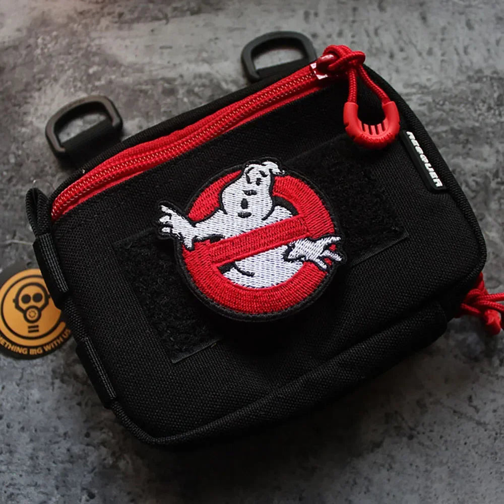 Ghostbuster Tactical Embroidered Patches Iron on Punk Patch for Clothes Stickers Horror Movie Morale Badge Backpack Accessory