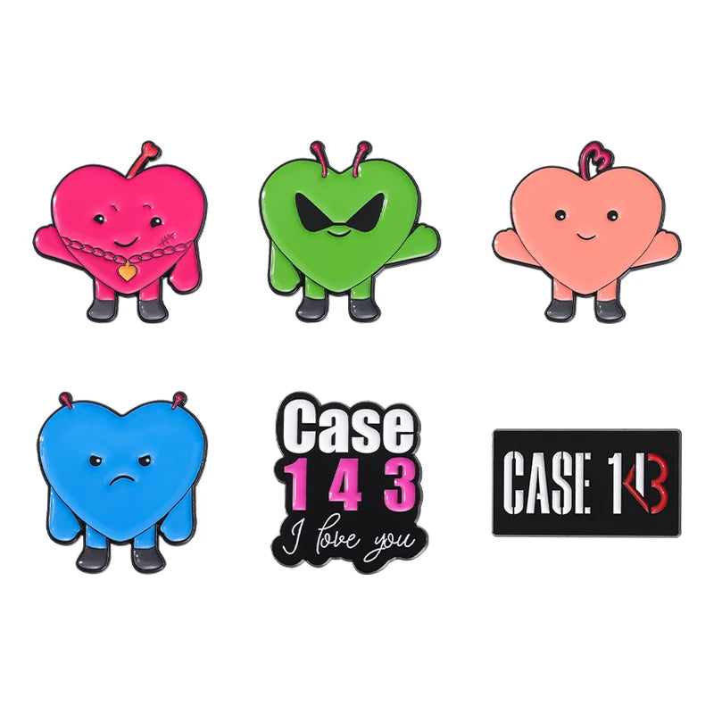3-6 pcs/set Anime TV Movies Enamel Pins Horror Movie Characters Brooches Lapel Badges Jewelry Gift for Fans Friends