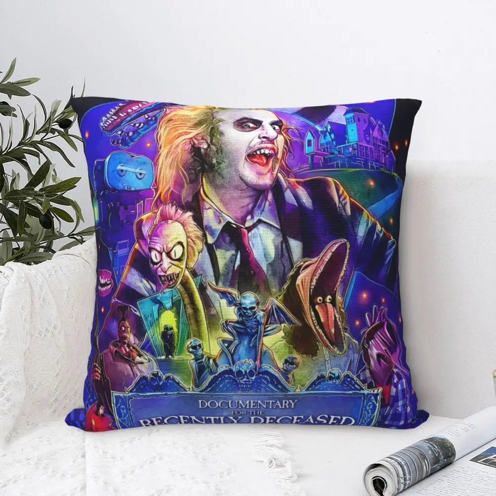 Justice For Bob - B-Beetlejuices Movie Square Pillowcases Home Cushion Cover Creative Home Decoration Throw Pillow Case 45*45