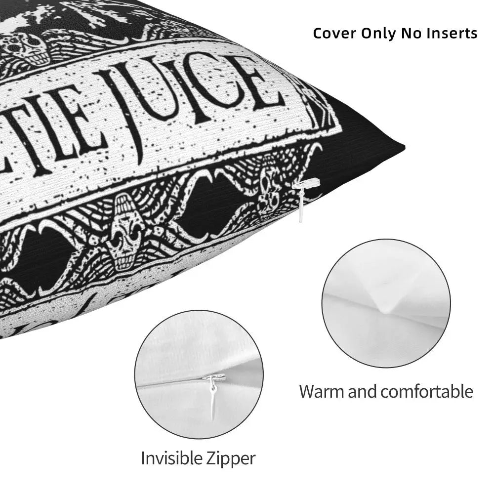 Justice For Bob - B-Beetlejuices Movie Square Pillowcases Home Cushion Cover Creative Home Decoration Throw Pillow Case 45*45