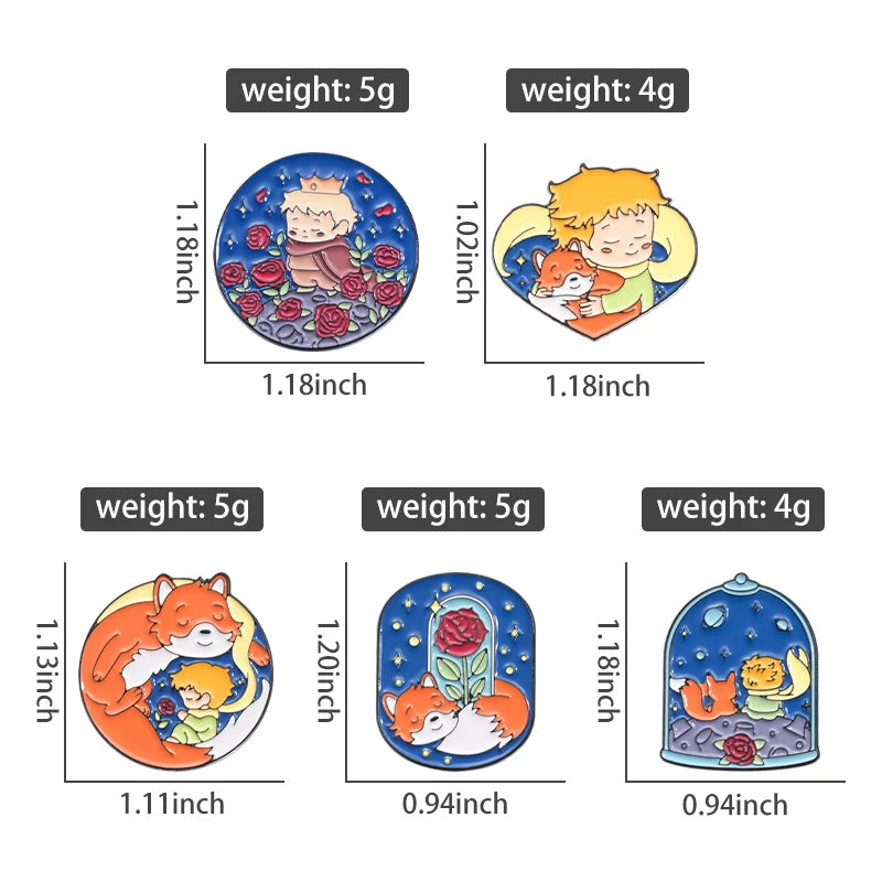 3-6 pcs/set Anime TV Movies Enamel Pins Horror Movie Characters Brooches Lapel Badges Jewelry Gift for Fans Friends