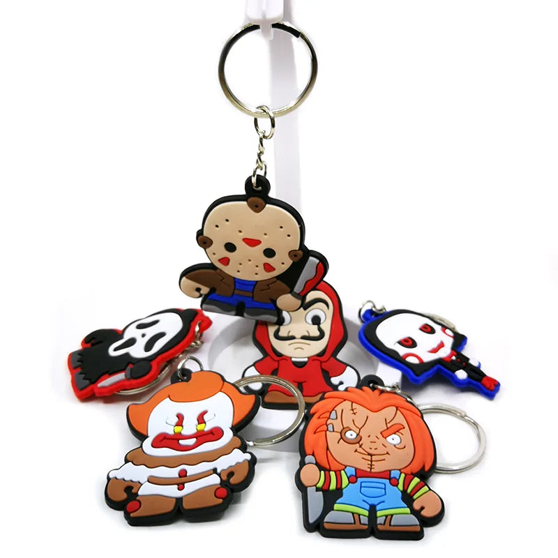 1PCS PVC Horror Key Chains MULTI Characters