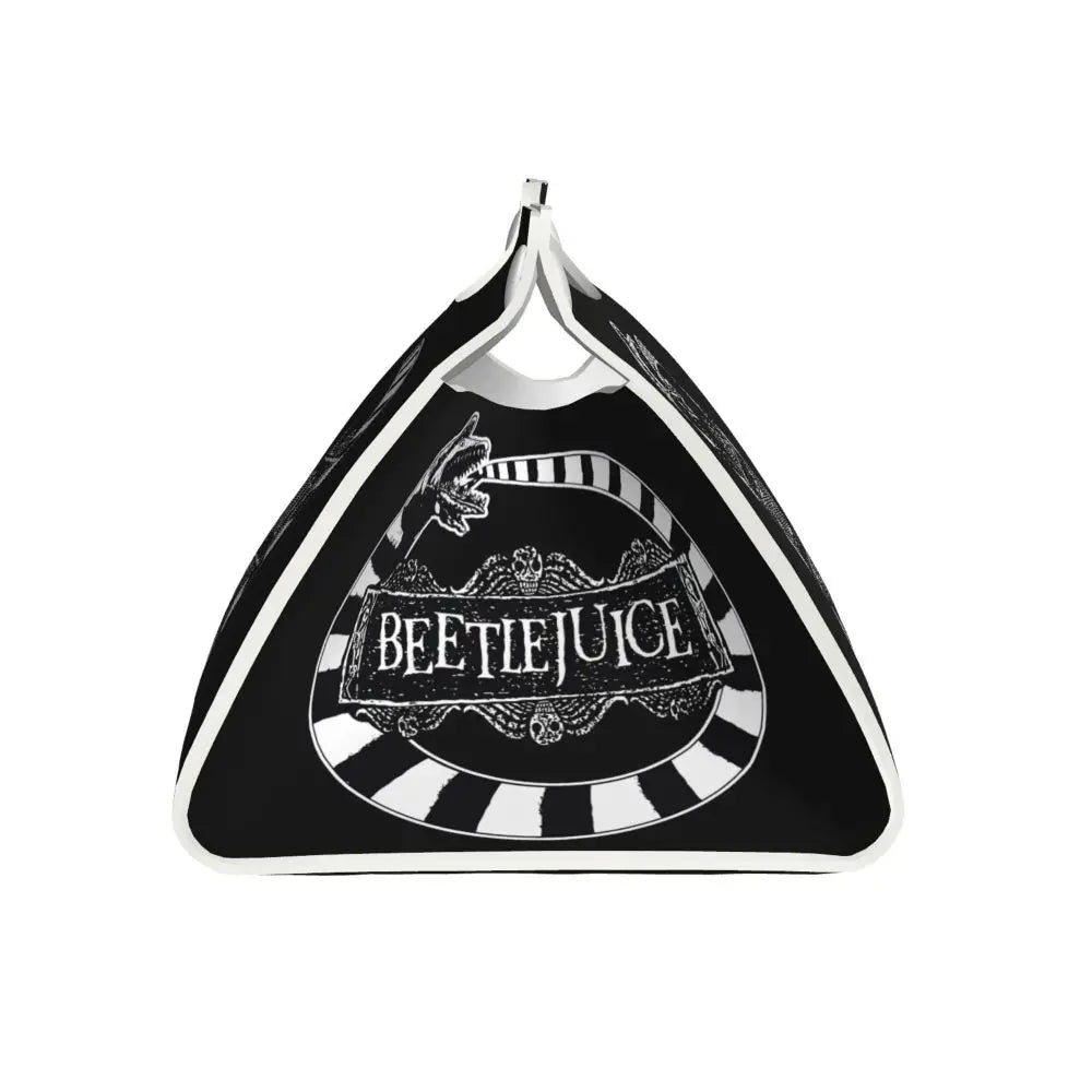 Custom Horror Movie Beetlejuices Tissue Box Holder Rectangular Tim Burton Style PU Leather Facial Tissue Box Cover for Bathroom